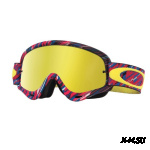 Очки для мотокросса OAKLEY O-Frame 2.0 Camo красные-желтые / красная 24K Iridium (OO7068-42)