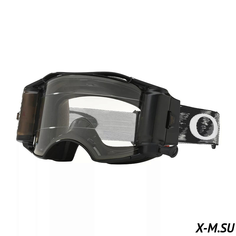 Очки для мотокросса OAKLEY Airbrake (Roll-Off) Solid черные матовые / прозрачная  (57-989) Очки для мотокросса OAKLEY Airbrake (Roll-Off) Solid черные матовые / прозрачная  (57-989)