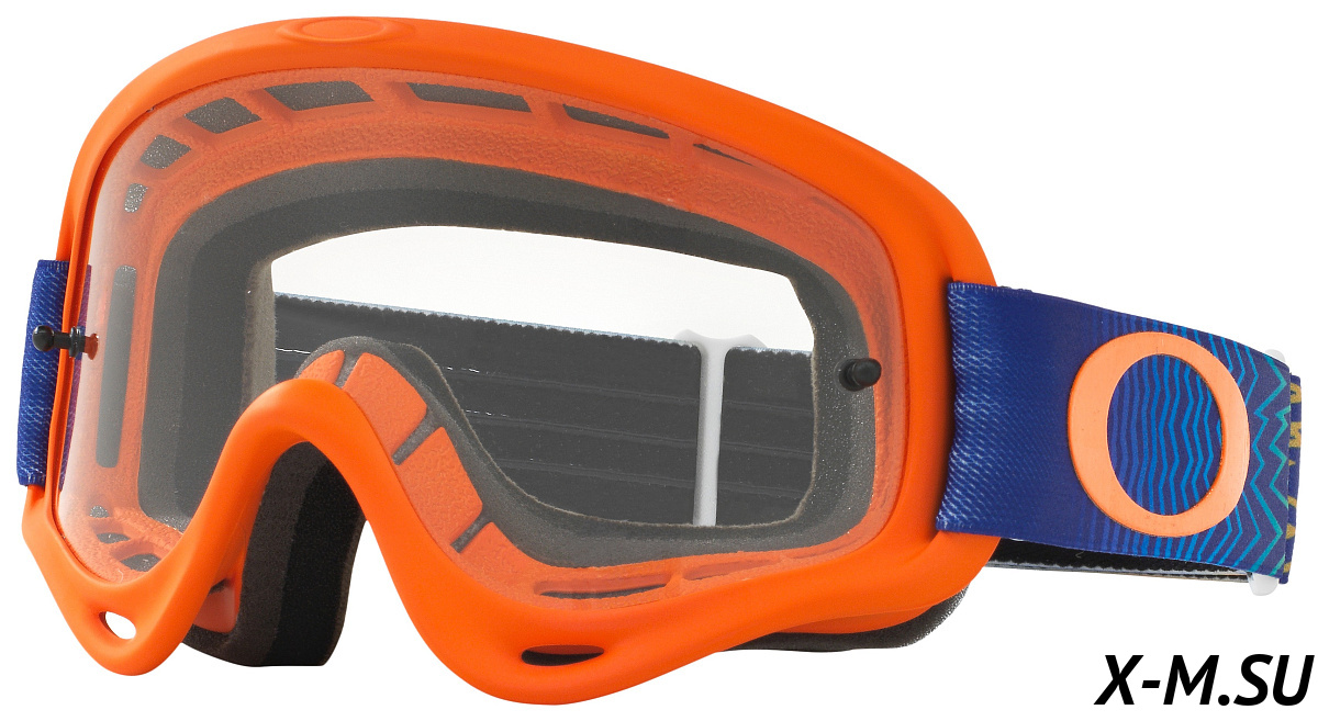 Очки для мотокросса детские OAKLEY O-Frame XS Treadburn синие-оранжевые / прозрачная OO7030-13) Очки для мотокросса детские OAKLEY O-Frame XS Treadburn синие-оранжевые / прозрачная OO7030-13)
