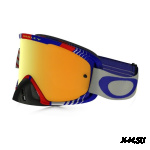 Очки для мотокросса OAKLEY O-Frame 2.0 Biohazard синие-красные / желтая 24K Iridium  (OO7068-15)