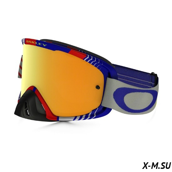 Очки для мотокросса OAKLEY O-Frame 2.0 Biohazard синие-красные / желтая 24K Iridium  (OO7068-15) Очки для мотокросса OAKLEY O-Frame 2.0 Biohazard синие-красные / желтая 24K Iridium  (OO7068-15)