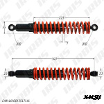 Амортизатор задний (L-340mm,D-10mm,d-10mm) KA-800 (регулир.) KIYOSHI