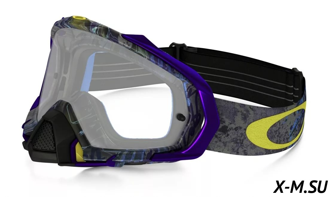 Очки для мотокросса OAKLEY Mayhem Pro Skull Pipe фиолетовые-черные / прозрачная (OO7051-35) Очки для мотокросса OAKLEY Mayhem Pro Skull Pipe фиолетовые-черные / прозрачная (OO7051-35)