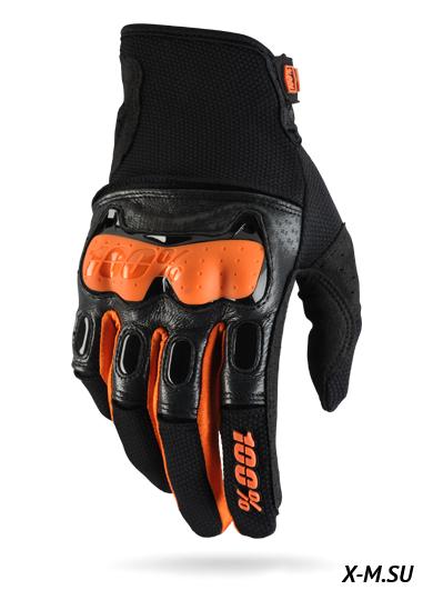 Мотоперчатки 100% Derestricted Glove Black/Orange Мотоперчатки 100% Derestricted Glove Black/Orange