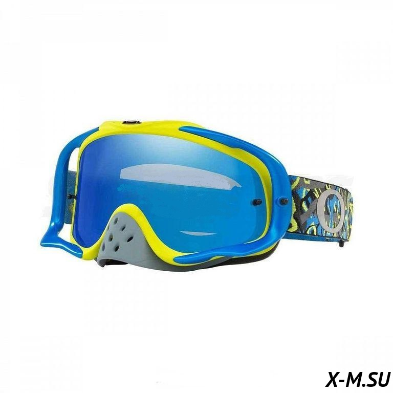 Очки для мотокросса OAKLEY Crowbar Braking Bumps синие-желтые / синяя Iridium  (OO7025-71) Очки для мотокросса OAKLEY Crowbar Braking Bumps синие-желтые / синяя Iridium  (OO7025-71)