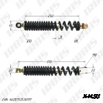 Амортизатор задний (L-310mm,D-10mm,M8) Z50R,LX,LEAD90
