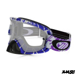 Очки для мотокросса OAKLEY O-Frame 2.0 Skull Rushmore синие-белые / прозрачная (OO7068-10)