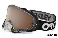 Очки для мотокросса OAKLEY Mayhem Pro Thumbprint черные-белые / черная Prizm MX (OO7051-41)
