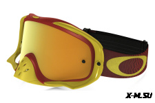 Очки для мотокросса OAKLEY Crowbar Camo красные-желтые / оранжевая Iridium  (OO7025-75)