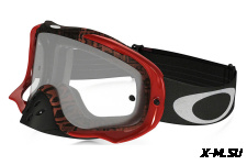 Очки для мотокросса OAKLEY Crowbar Distress красные-оранжевые / прозрачная (OO7025-40)