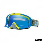 Очки для мотокросса OAKLEY Crowbar Camo синие-желтые / синяя Iridium  (OO7025-74)