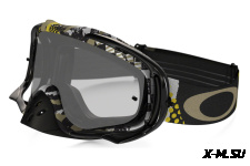 Очки для мотокросса OAKLEY Crowbar Mosh Pit черные-золотистые / прозрачная (59-455)