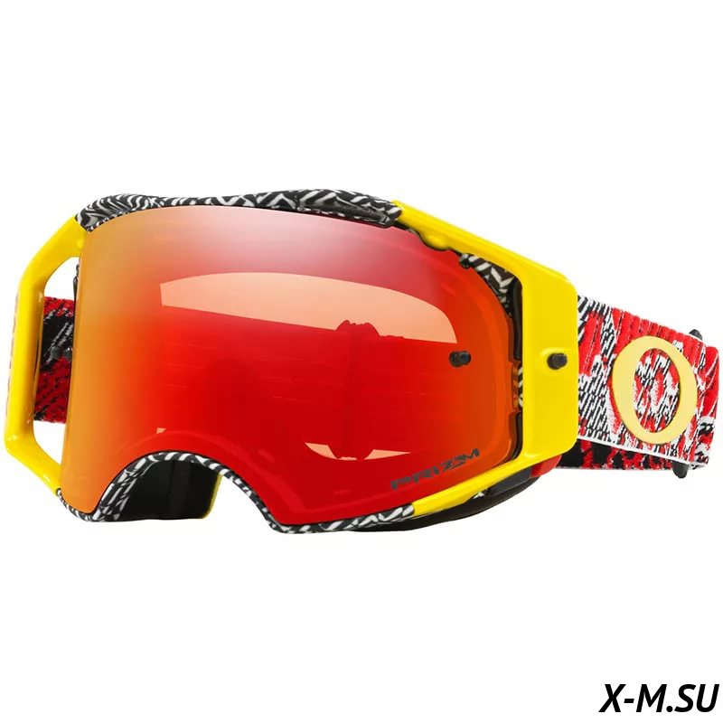 Очки для мотокросса OAKLEY Airbrake Dazzle Dyno Red Yel./ красная Prizm MX (OO7046-66) Очки для мотокросса OAKLEY Airbrake Dazzle Dyno Red Yel./ красная Prizm MX (OO7046-66)