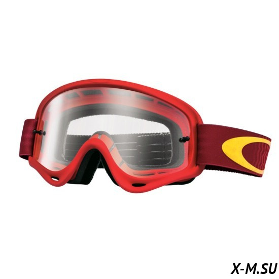 Очки для мотокросса детские OAKLEY O-Frame XS Shockwave красные-желтые / прозрачная (OO7030-07) Очки для мотокросса детские OAKLEY O-Frame XS Shockwave красные-желтые / прозрачная (OO7030-07)