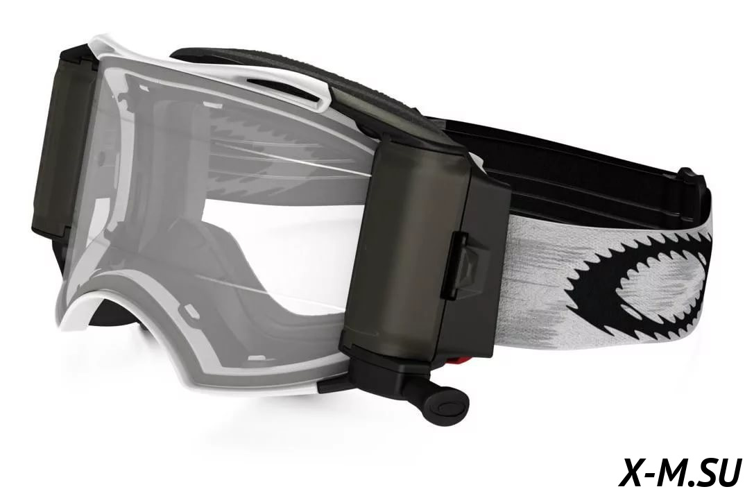 Очки для мотокросса OAKLEY Airbrake (Roll-Off) Solid белые матовые  / прозрачная  (57-990) Очки для мотокросса OAKLEY Airbrake (Roll-Off) Solid белые матовые  / прозрачная  (57-990)