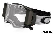 Очки для мотокросса OAKLEY Airbrake (Roll-Off) Solid белые матовые  / прозрачная  (57-990)