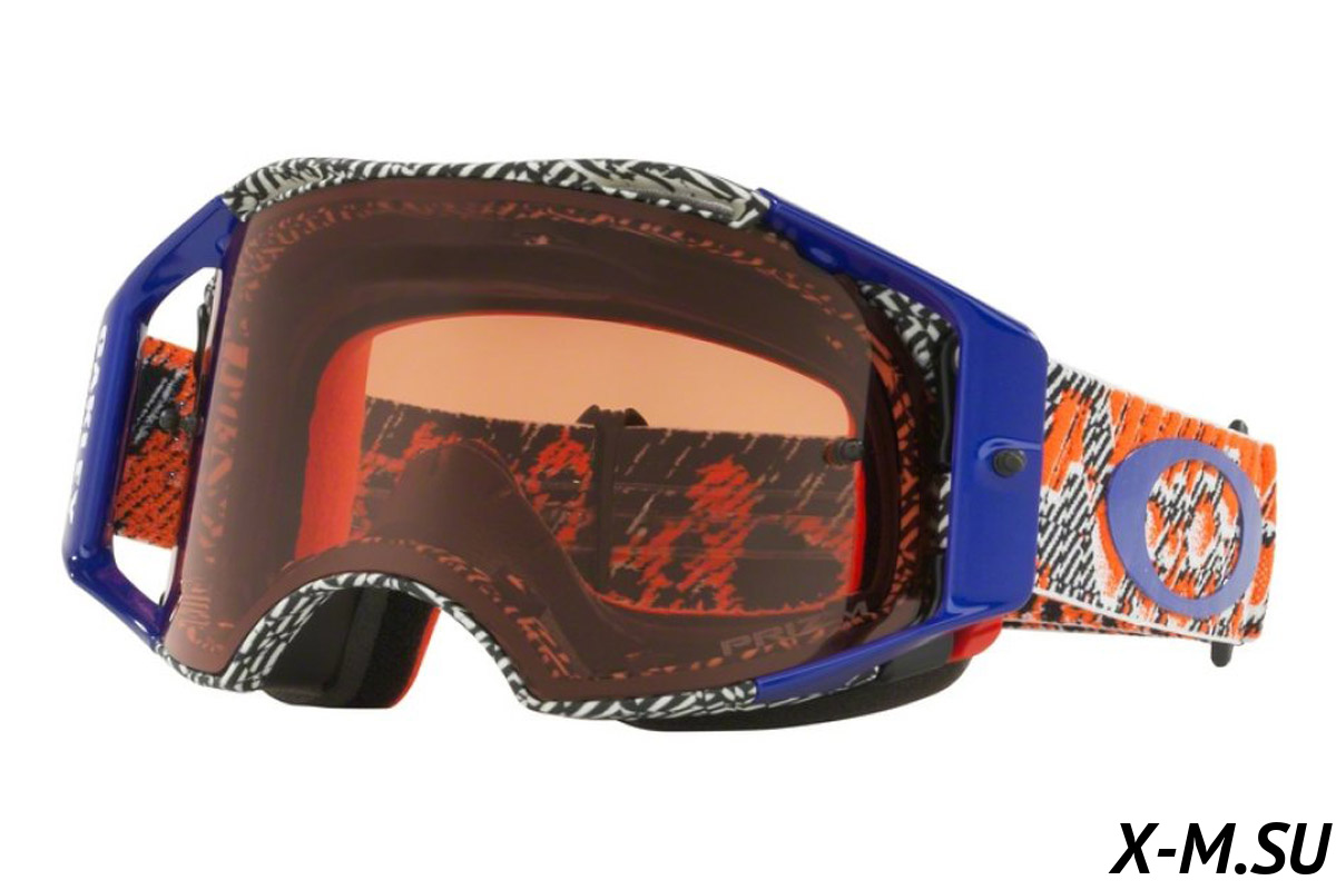 Очки для мотокросса OAKLEY Airbrake Dazzle Dyno Org.Blue./ бронзовая Prizm MX (OO7046-65) Очки для мотокросса OAKLEY Airbrake Dazzle Dyno Org.Blue./ бронзовая Prizm MX (OO7046-65)
