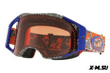 Очки для мотокросса OAKLEY Airbrake Dazzle Dyno Org.Blue./ бронзовая Prizm MX (OO7046-65)