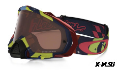 Очки для мотокросса OAKLEY Mayhem Pro Phantom красные-синие /  бронзовая Prizm MX (OO7051-39)