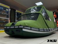 Ходовой комб. (носовой+основной) тент MISHIMO 430 FAMILY PRO/LITE/LITE DF зеленый