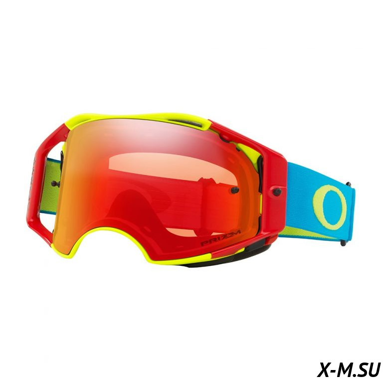 Очки для мотокросса OAKLEY Airbrake Flo красные / красная Prizm MX  (OO7046-60) Очки для мотокросса OAKLEY Airbrake Flo красные / красная Prizm MX  (OO7046-60)