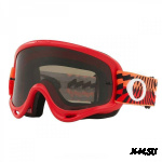Очки для мотокросса OAKLEY O-Frame Braking Bumps красные / темно-серая (OO7029-49)