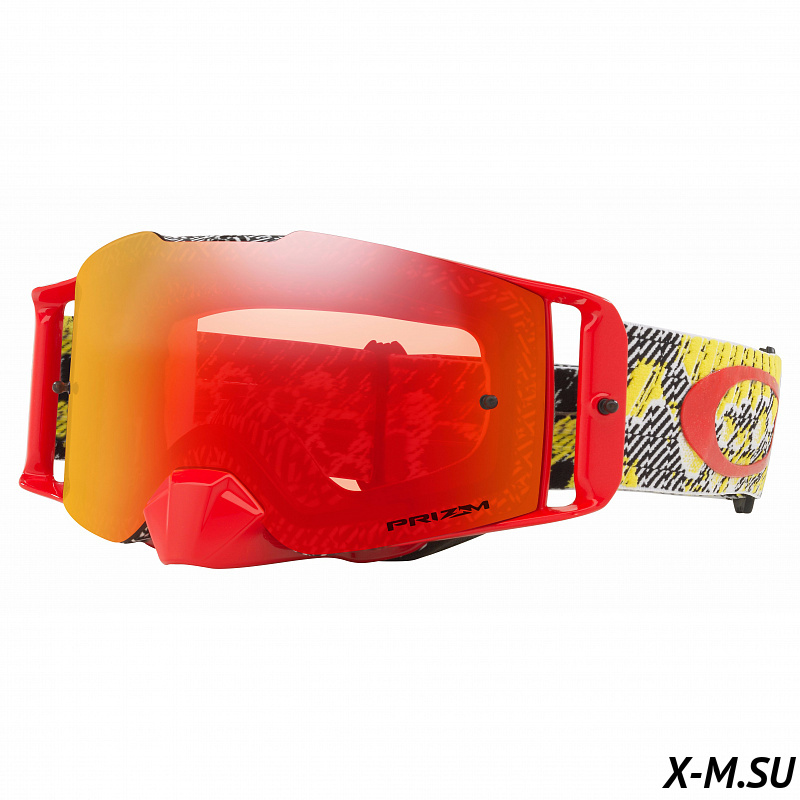 Очки для мотокросса OAKLEY Front Line Dazzle Dyno Red Yellow / оранжевая Prizm MX (OO7087-15) Очки для мотокросса OAKLEY Front Line Dazzle Dyno Red Yellow / оранжевая Prizm MX (OO7087-15)