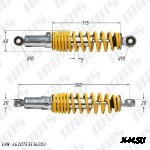 Амортизатор передний (L-300mm,D-10mm,d-10mm) ATV150 (регулир.)