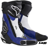 Мотоботы S-MX PLUS ЧЕРНО-СИНЕ-БЕЛЫЕ