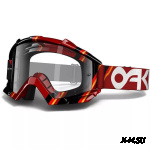 Очки для мотокросса OAKLEY L-Frame Victory Stripes красные / прозрачная (57-694)