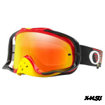 Очки для мотокросса OAKLEY Crowbar Circuit красные-черные / оранжевая Iridium  (OO7025-72)