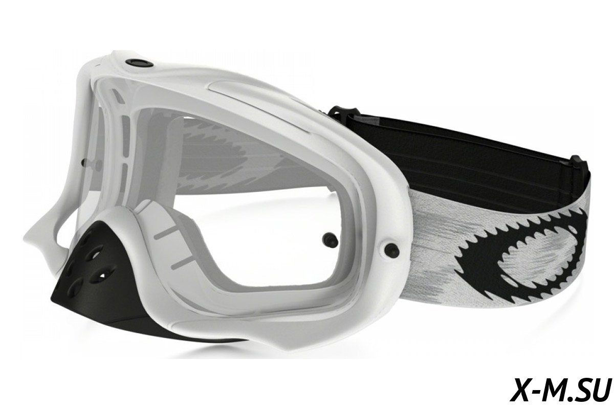 Очки для мотокросса OAKLEY Crowbar Solid белые матовые / прозрачная (57-952) Очки для мотокросса OAKLEY Crowbar Solid белые матовые / прозрачная (57-952)