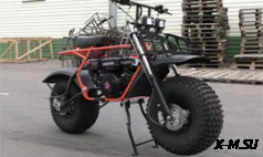 МОТОЦИКЛ СКАУТ-7 БОЦМАН 2, КОЛЕСА GIANT (ФАРА, ЭЛ.СТ. ПЕРЕД И ЗАД ПОДВ., 8,0 Л.С.,РУЧ. СТАРТ.