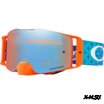 Очки для мотокросса OAKLEY Front Line TLD - Starburst Blue Org / синяя Prizm MX (OO7087-22)