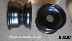 Диск  6 перед/задний, черный, штампованный SCOUT для ATV