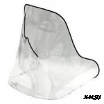 Стекло ветровое высокое для снегохода Polaris Widetrak (высота 73см, толщина 2мм, ПЭТг)