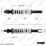 Амортизатор задний (L-430mm,D-10mm,d-10mm) TTR250a