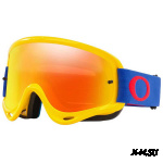 Очки для мотокросса OAKLEY O-Frame Solid желтые-синие / оранжевая Iridium (OO7029-46)