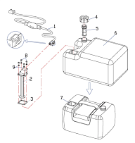 ТОПЛИВНЫЙ БАК 4-Х ТАКТНОГО ПЛМ SEANOVO F5BMS