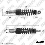 Амортизатор задний (L-260mm,D-10mm,M8) DIO