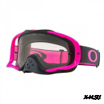 Очки для мотокросса OAKLEY Crowbar Solid черные-розовые / прозрачная (OO7025-69)