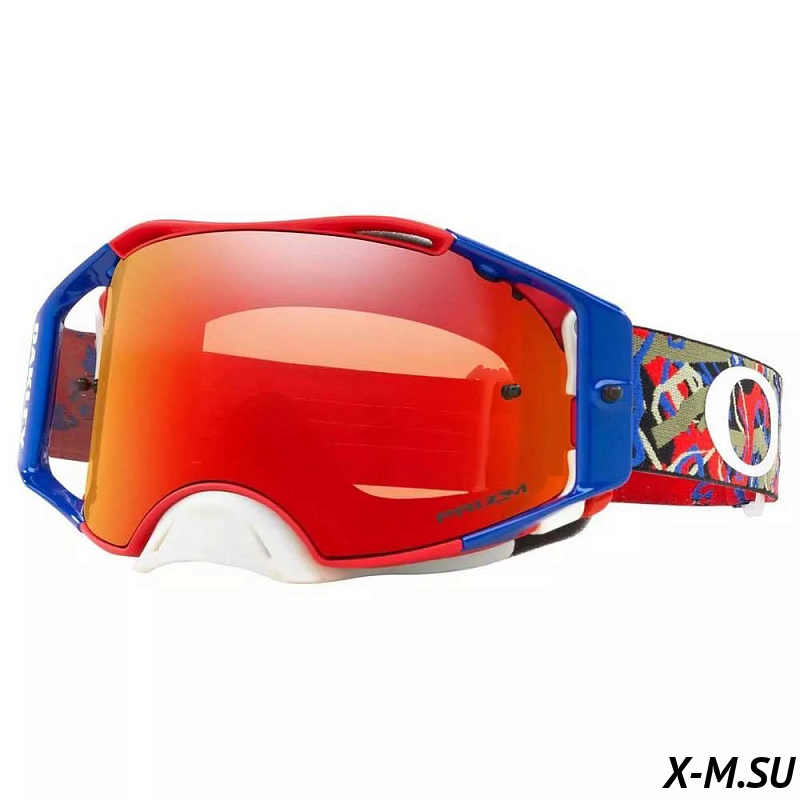 Очки для мотокросса OAKLEY Airbrake Camo красные-синие /красная Prizm MX (OO7046-80) Очки для мотокросса OAKLEY Airbrake Camo красные-синие /красная Prizm MX (OO7046-80)