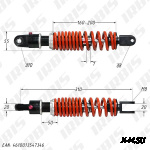 Амортизатор задний (L-310mm,D-10mm,M8mm) KA-FN800 (регулир., газовый (заполнен а