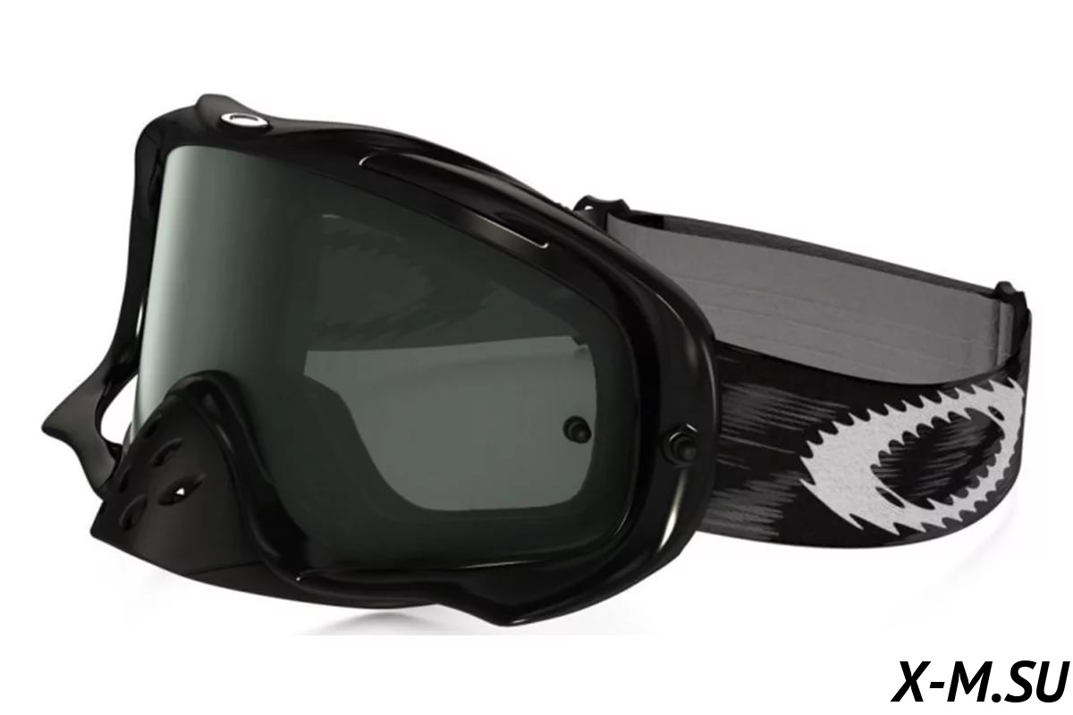 Очки для мотокросса OAKLEY Crowbar Solid черные глянцевые / темно-серая (57-974) Очки для мотокросса OAKLEY Crowbar Solid черные глянцевые / темно-серая (57-974)
