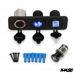 Прикуриватель+ гнездо 12В + USB 3.1a с установкой
