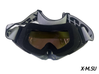 Очки мотокросс 100% XD3-26 коробка цв. оправы Черный цв. стекла Оранжевый