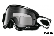 Очки для мотокросса детские OAKLEY O-Frame XS Solid черные глянцевые / прозрачная (01-651)