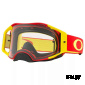 Очки для мотокросса OAKLEY Airbrake Core красные-желтые / прозрачная  (OO7046-74)