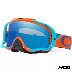 Очки для мотокросса OAKLEY Crowbar Heritage оранжевые-голубые / синяя Iridium (OO7025-45)