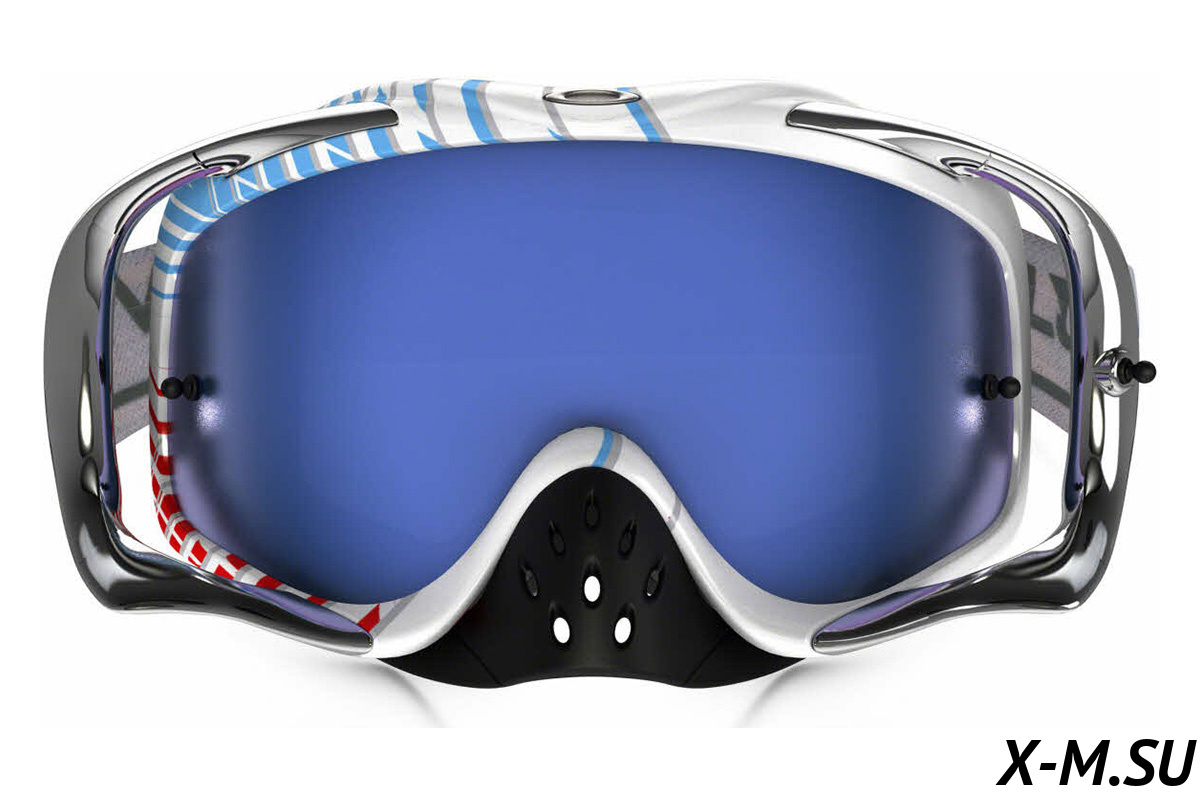 Очки для мотокросса OAKLEY Crowbar Braking Bumps красные-синие-белые / синяя Iridium  (OO7025-70) Очки для мотокросса OAKLEY Crowbar Braking Bumps красные-синие-белые / синяя Iridium  (OO7025-70)